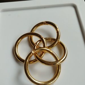 Miche gold 1.5 inch carabiners. Set of 4. New